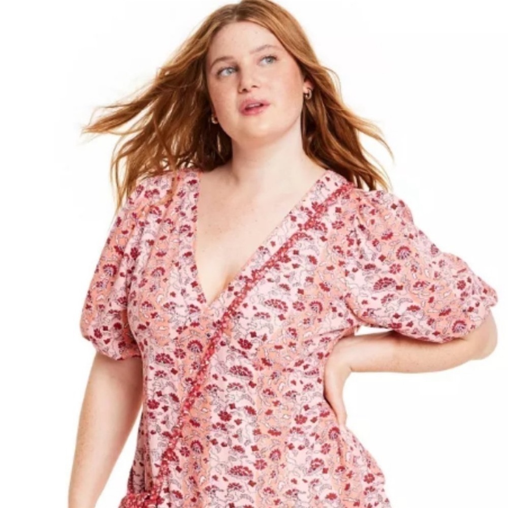 Rhode X Target Whimsical Floral Print Mini Dress Size 6 NWT - Picture 3 of 5
